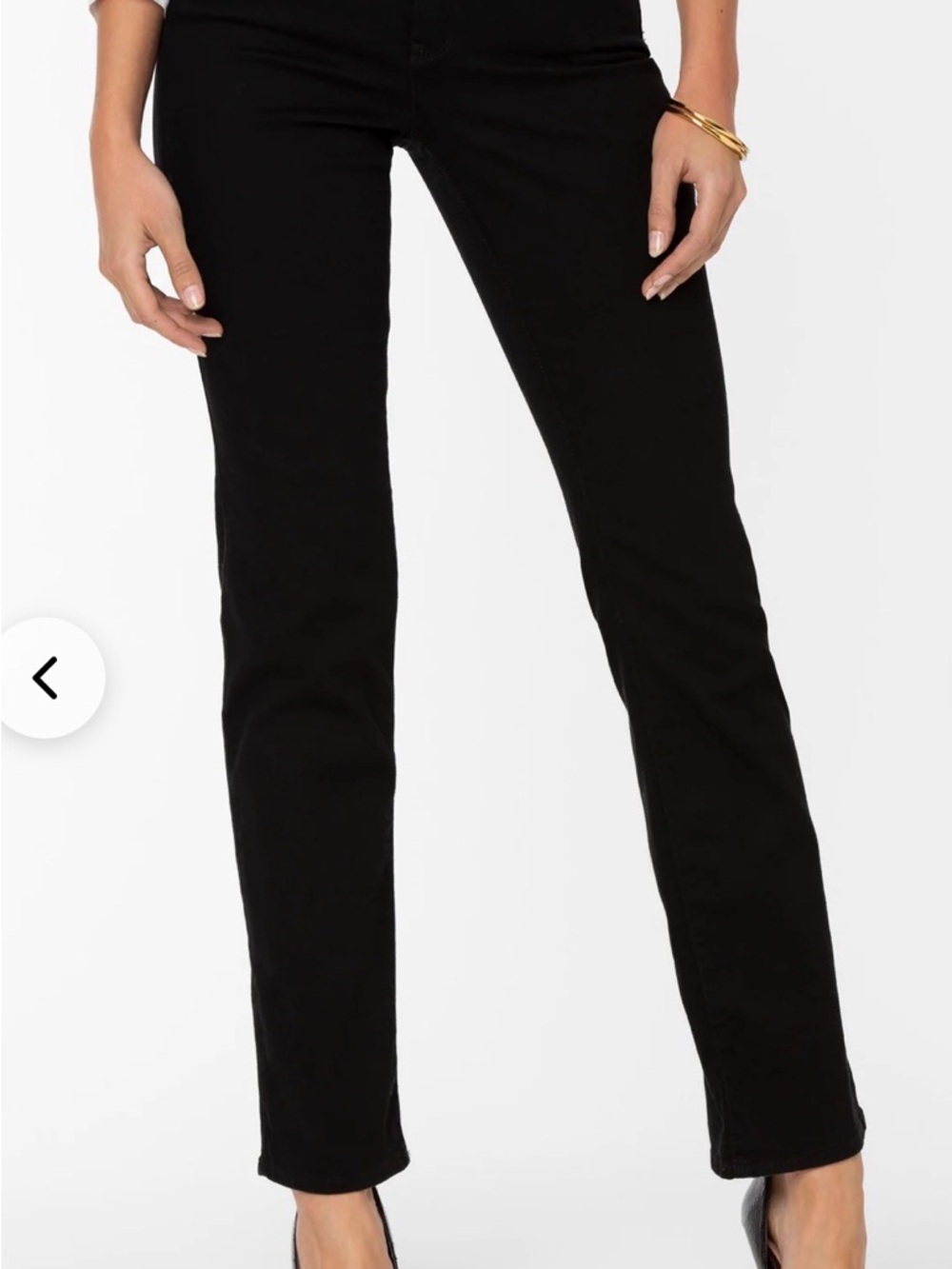 NYDJ Women's Parker Straight Leg Pants in Black EUC